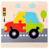 1pc Wooden Jigsaw Puzzle Children Montessori Games Cartoon Animal Vehicle Puzzles for Kids Learning Educational Toys