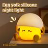 Silicone Pat Night Light Animal Bedside Lamp 2 Level Dimmable Atmosphere Light Eye Caring Cartoon Sleeping Light for Desk Decor