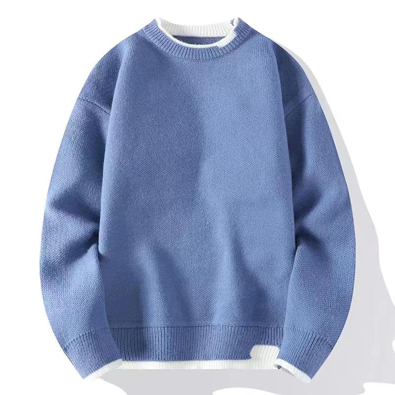Ropa de moda para hombres Sudadera casual de manga completa Suéter de punto Hip Hop Otoño/Invierno Top