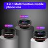 Universal 3-in-1 Phone Camera Lens Kit: Fisheye, 0.62x Wide Angle 25x Macro For Iphone 12/11/ Android Smartphone