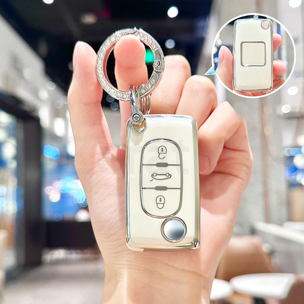 2/3 Buttons Auto Keyless Bag Tpu Car Key Fob Case Cover For Peugeot 307 308 406 107 206 207 For Citroen Xsara C2 C3 C4 C5 C6 C8