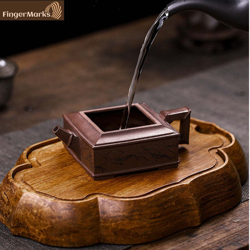 200ml | Authentic Yixing Zisha Teapot | Full Handmade | Fu Ban Xia Qu - Ziyu Jin Sha