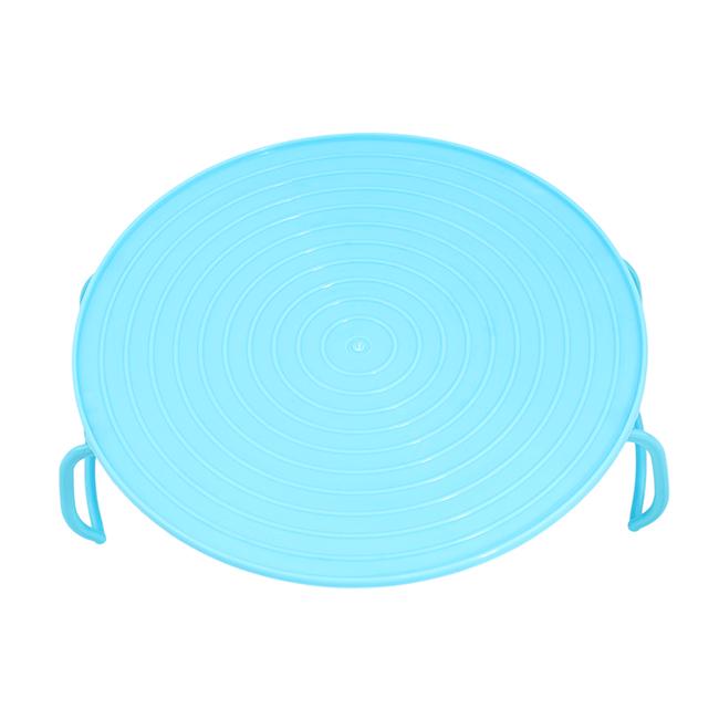 Mikrowellen Kunststoffständer Multifunktionales Stapelregal Küchen Tellerregal Mini Tisch Heiz-Lebensmittelablage Kochgeschirr Einsätze