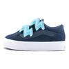 Vans Canvas And Leather Soft Comfortable Low Top Kids Skate Shoes Baby sneaker Deep-Blue VN000D1BNVY