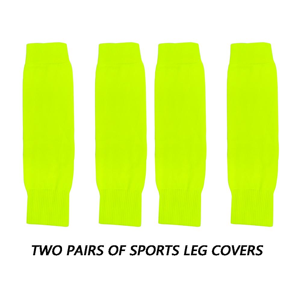 2Pair Breathable Legwarmers Knee Protector Sports Leg Sleeves Soccer Child Adult Outdoor Protective Sleeves Support Guard Pads