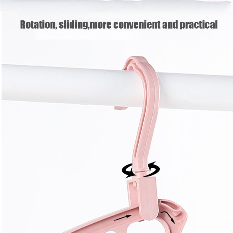 11 Hole Organizer Clothes Hanger Magic Plastic Folding Space Saving Clothes Wardrobe Storage Multifunction Rotate Drying Rack