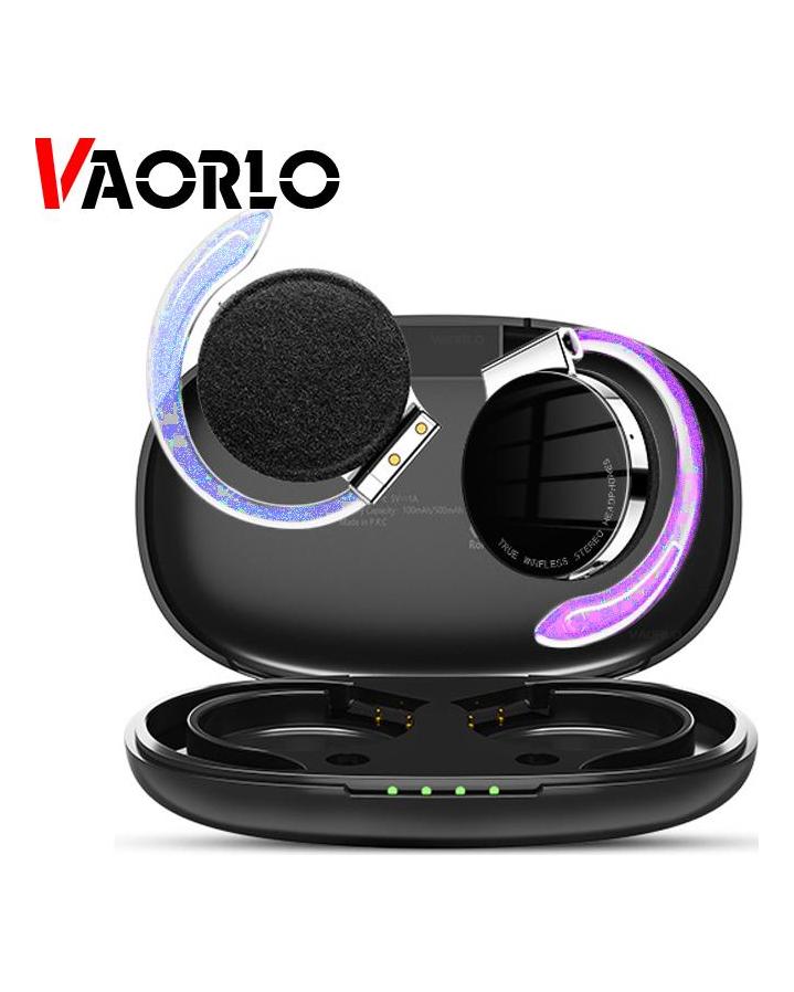 VAORLO TWS Sport Headphone Ear-Hook Luminous Earphones IPX5 Waterproof ENC Noise Cancel Stereo Headset Bluetooth 5.2 Painless Wear