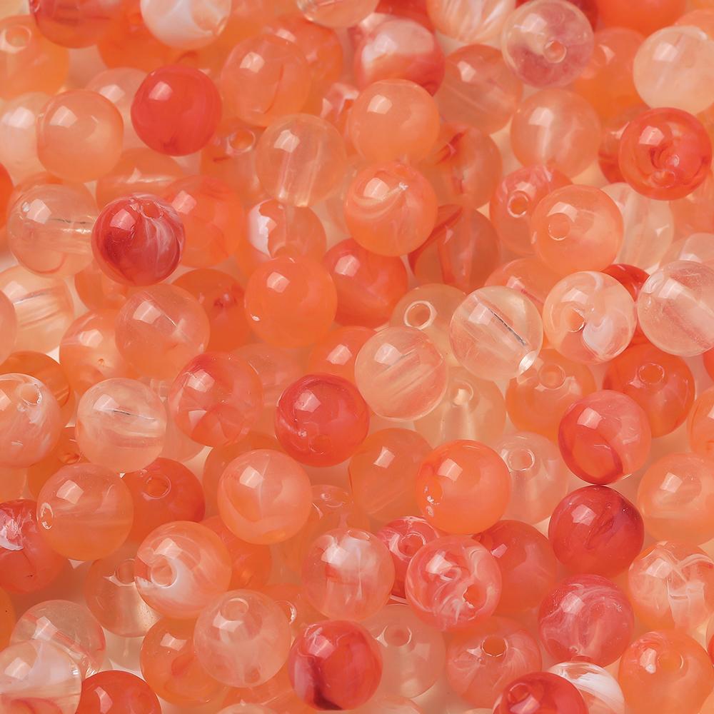 20pcs/Lots Acrylic Imitation Stone Round Beads Spacer Loose Beads for DIY Earrings Necklaces Bracelets Jewelry Making Supplies