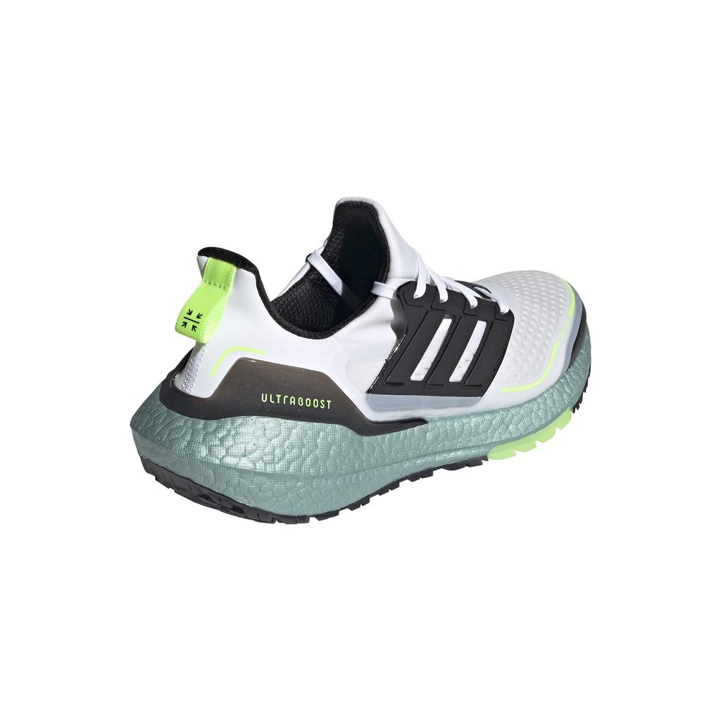Adidas Ultra Boost 21 COLD. RDY BTE58 Men's Running Shoes, Crystal White/Core Black/Signal Green (S23898), Size 26.5 Cm