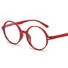 Retro Reading Glasses Ultra Light Round Frame Presbyopia Glasses Women +1.0 To +4.0 Black Fashion HD Eyewear