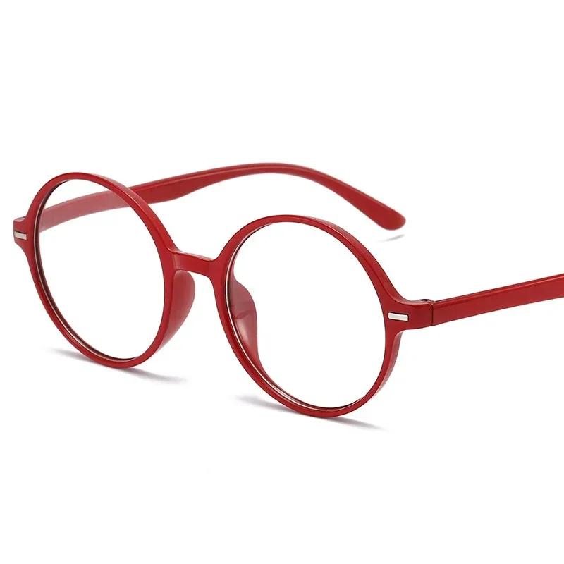 Retro Reading Glasses Ultra Light Round Frame Presbyopia Glasses Women +1.0 To +4.0 Black Fashion HD Eyewear