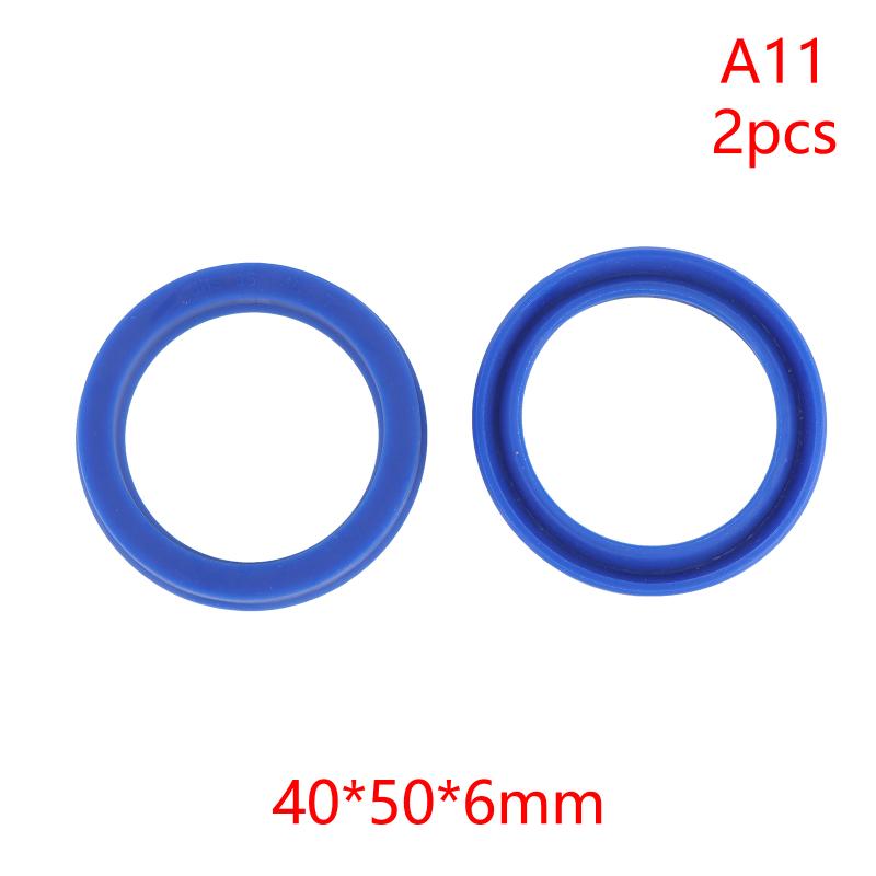 2Pcs PU Hydraulic Oil Seals with Single Lip Radial Shaft for Equipment Repair