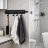Aluminum Zinc Zinc Alloy Closet Valet Rod Retractable Wardrobe Clothing Rail  Hanging Suits