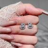 Beixi S925 Sterling Silver Korean Micro-set Zirconia Duck Stud Earrings - Light Luxury Everyday Versatile Jewelry
