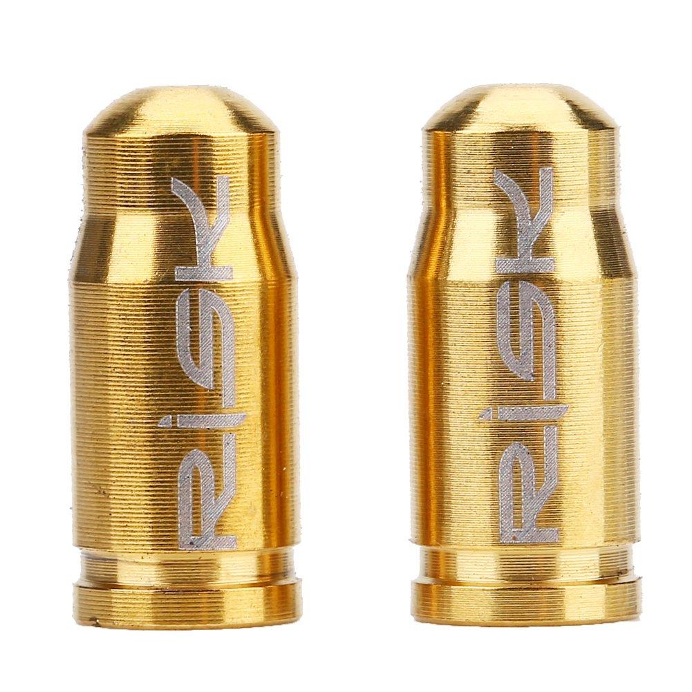 

V geby Bicycle Tire Cap Air Hulb Cap Motorcycle TC4 Titanium Alloy Set of золотий