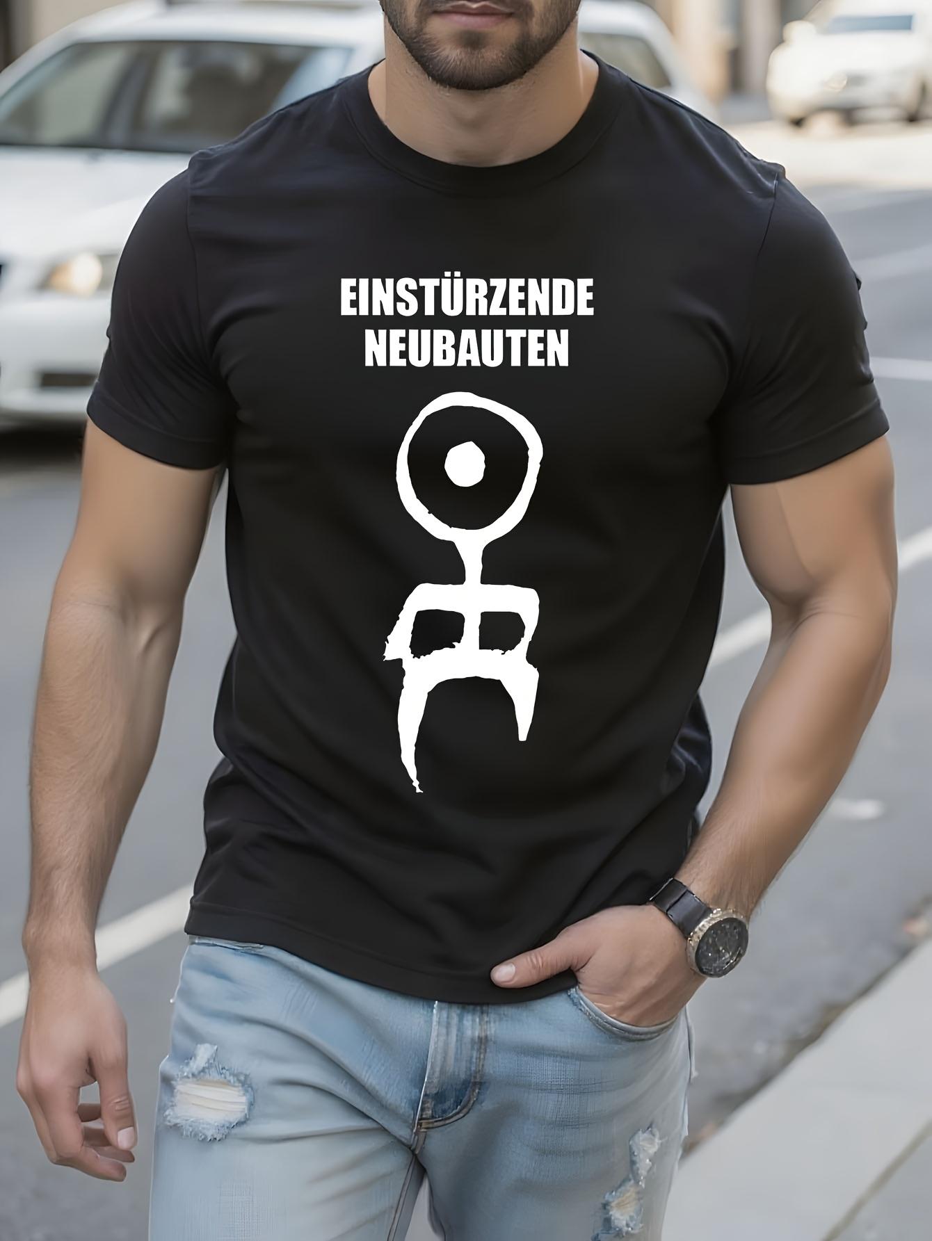 Graphic Tshirt Modern Architecture Collapse Design Black ... M