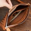 Hand-woven Leather Men's Clutch Bag Business Men's and Women's Wrist Bag Large Capacity Wallet Clutch Bag