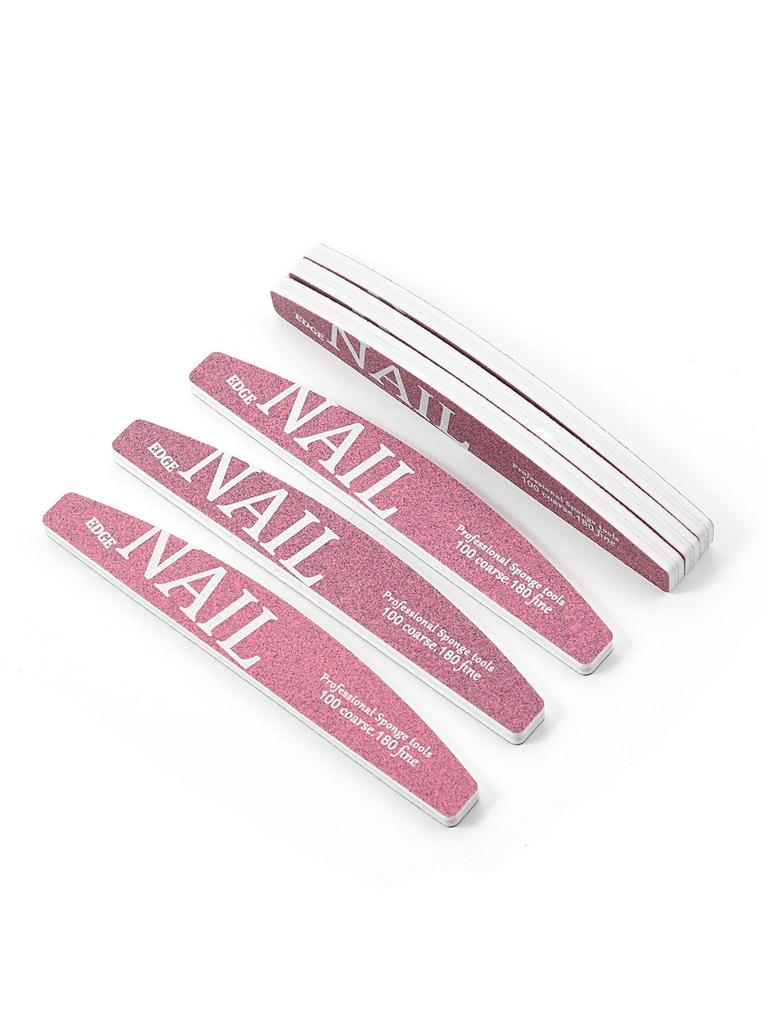 Double-Sided Nail File: Professional Manicure Sponge for Polishing and Grinding.