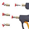 360 Degree 1/4" Stainless Steel Quick Connect High Pressure Spray 0 15 25 40 Degree Nozzle Car Wash Accessories