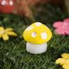 Resin Miniature 6-Color Mushroom Ornaments for DIY Jewelry and Micro Landscapes
