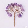 Natural Crystal Lucky Tree Head Accessories - Handmade Woven Home Decoration Ornaments, Semi-finished Product.