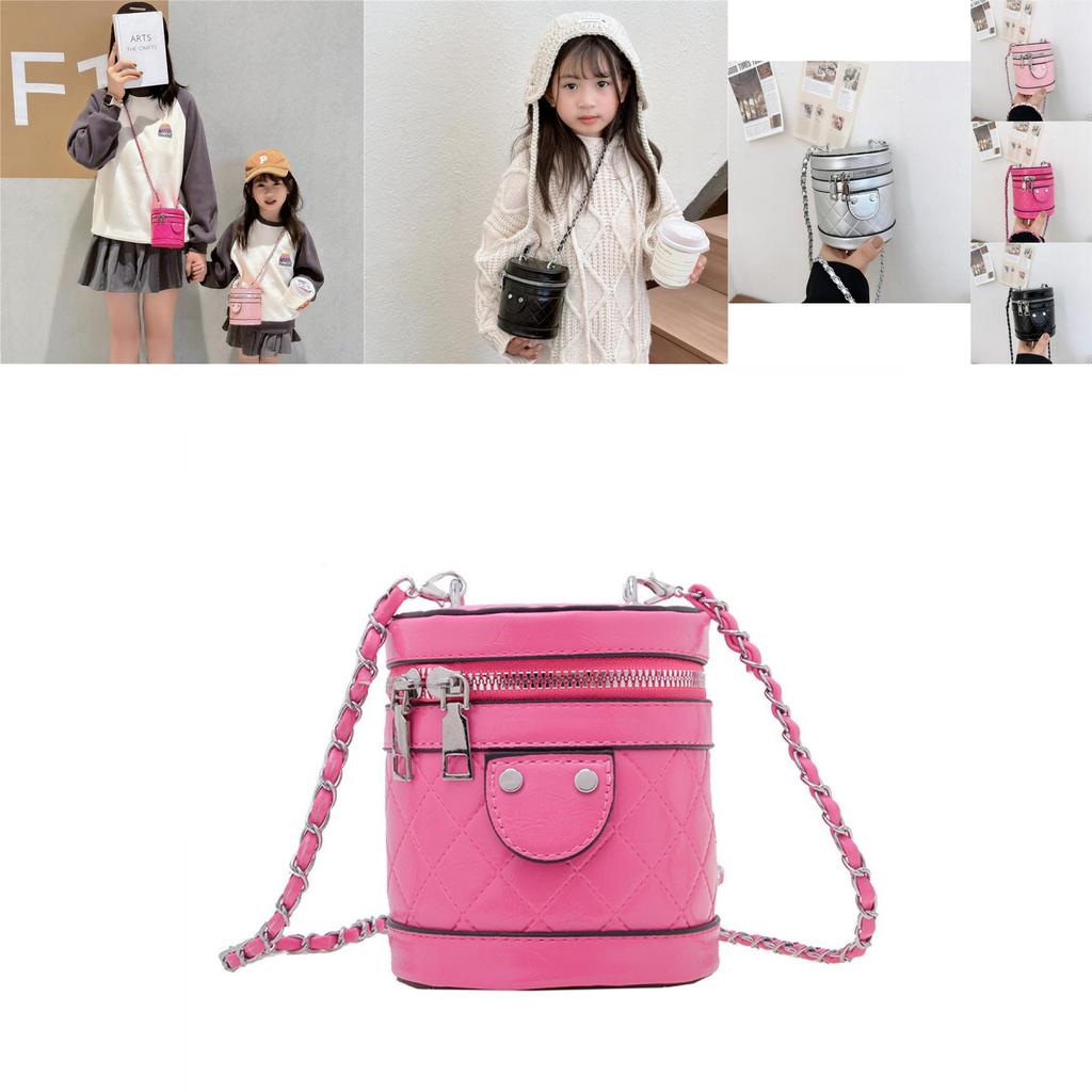 Fashionable Mini Pu Children's Crossbody Bag With Cute Diamond Quilted Design For Kids