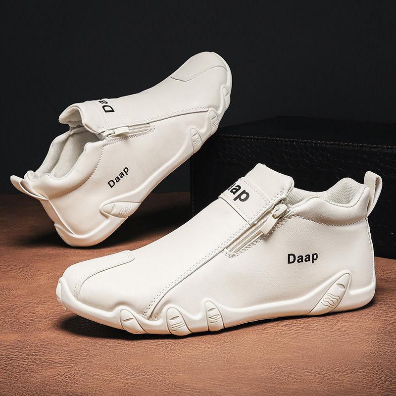 Men's Shoes New Autumn High-top Casual Shoes Men's Work Tooling Shoes Trendy Versatile Outdoor Hiking Shoes