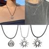 Simple Sun Star Swirl Aesthetic Necklace Fashion Simple Clavicle Chain Women Girls Wedding Jewelry Party Birthday Gift