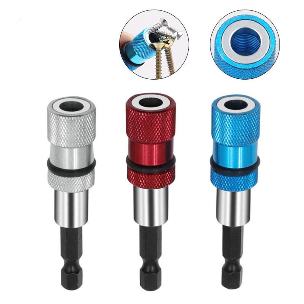 1/4inch Hex Shank Extension Drill Quick Chuck Adapter Quick Release Magnetic Bit Holder Screwdriver Dismountable for Screwdriver
