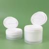 50/120g Travel Empty Pot with Flip Cover Spoon & Tweezers Refillable Cosmetic Jar for Face Cream Lotion Makeup Cotton Pot