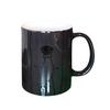 Color Morphing Mug Thermochromic Ceramic Coffee Tea Cup Dishwasher Safe Heat Sensitive Drinkware for Home Office Travel Party Use
