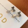Large Retro 925 Pearl Earrings with Niche Ear Buckles for Women
