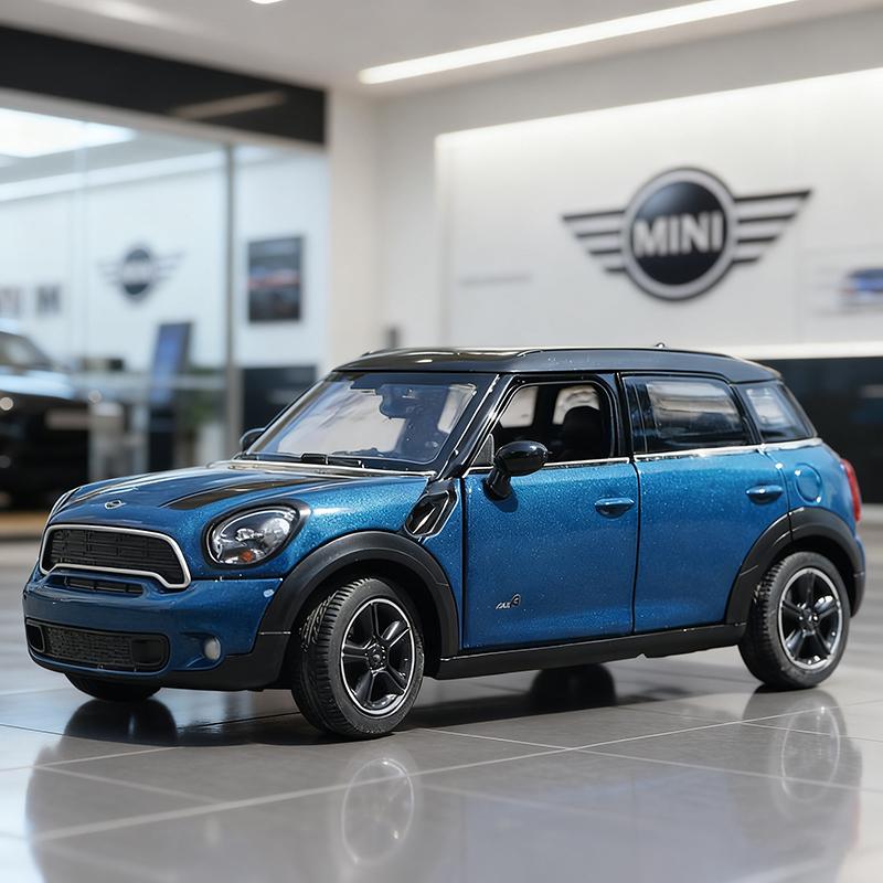 

1:24 MINI Cooper S Countryman Alloy Car Diecasts & Toy Vehicles Car Model Miniature Scale Model Car Toy For Children синий