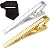 Stainless Steel Silver Gold Toned Practical Necktie Clasp Metal Tie Clip Pin Suit Clip for Men Gift