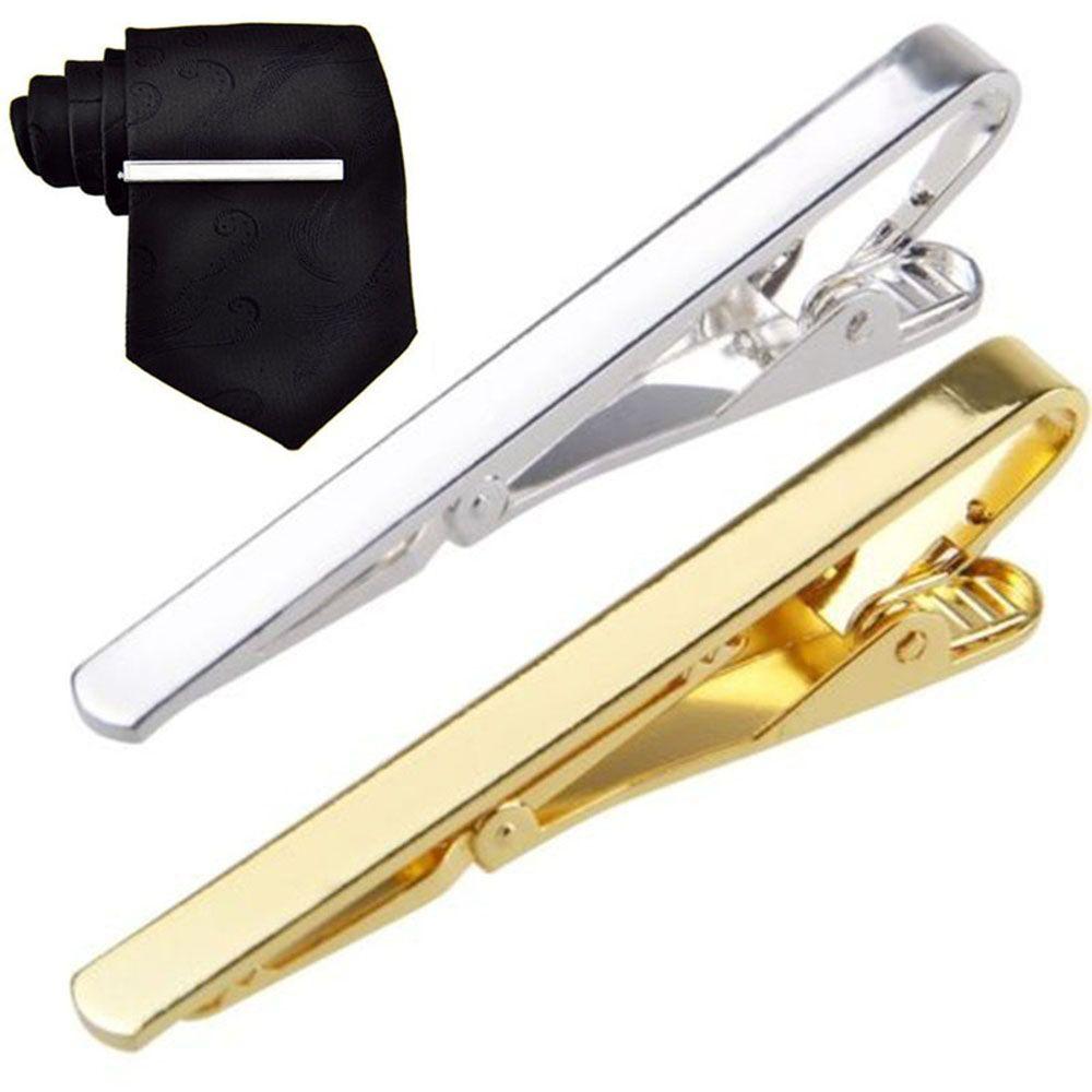 Hot Sale Simple Silver Gold Toned Practical Metal Tie Clip Pin for Men Gift Suit Clip Necktie Clasp