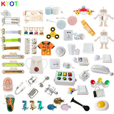 DIY Beschäftigungsbrett Montessori-Pädagogik Holzspielzeug Zubehör Kognitives Training Säugling Frühe Bildung Fähigkeiten Lernen Holzspiel