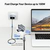 BENFEI Gigabit Ethernet Adapter Supports 100W fast charging Thunderbolt compatible Equipped with RJ45 LAN port Compatible with iPhone 15 MacBook iPad