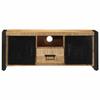 VidaXL Meuble TV 100x30x40 cm bois massif de manguier brut, banc TV, meuble hifi, centre de divertissement, buffet TV, 4013589