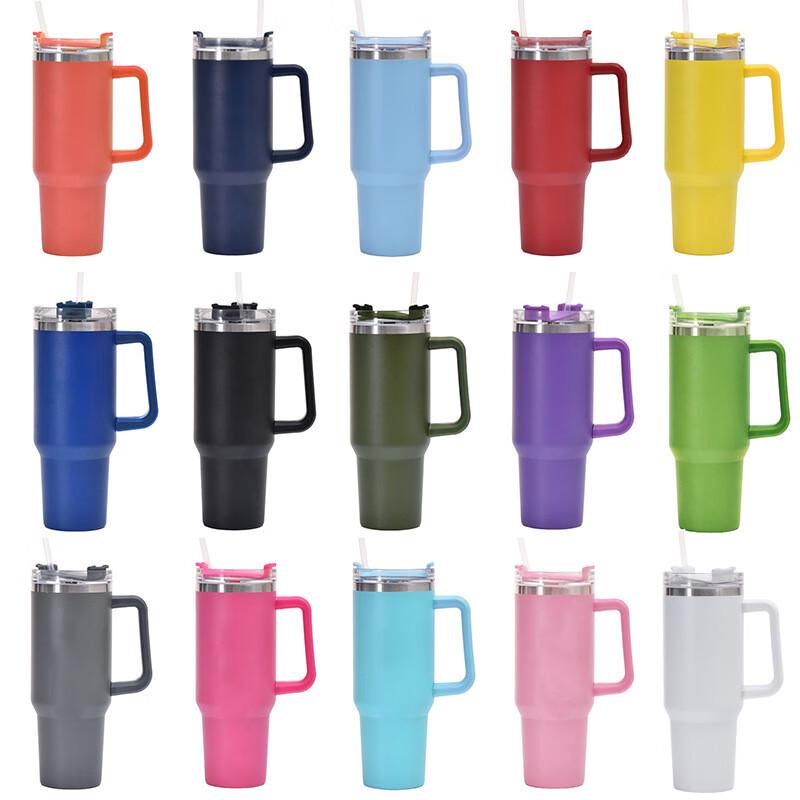 40oz Stainless Steel Insulated Travel Mug with Handle