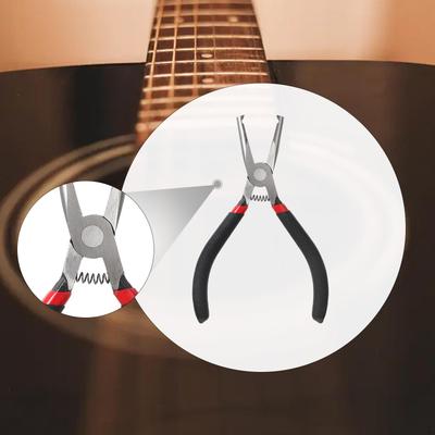 Alicate de Remoção de Trastes Cabeça Chata Puxador de Guitarra 6 polegadas para Guitarras Elétricas