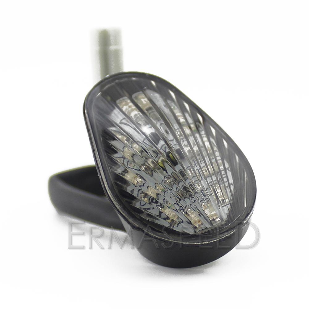 Motorcycle Flush Mount LED Turn Signal Light  Amber Lamp 12V Universal Motorcycle Indicators For YZF R1 R6