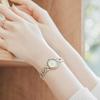 Seiko Selection SWFA212 Ladies Solar Powered Watch 10 ATM Water Resistant Stainless Steel Bracelet Silver Yellow Gold White Dial