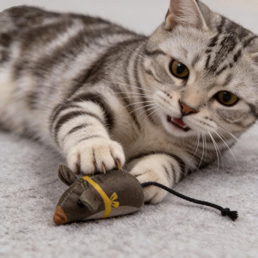 Simulation Plush Mouse Cat Toy With Catnip Bite Resistant