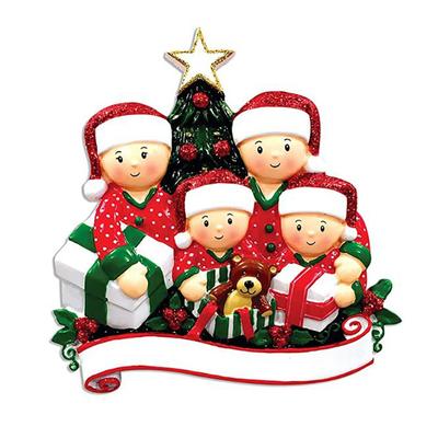 DIY Familienstatue Weihnachtsdekorationen für Zuhause Weihnachten Neujahr 2022 Weihnachtsdekoration am Baum Ornament