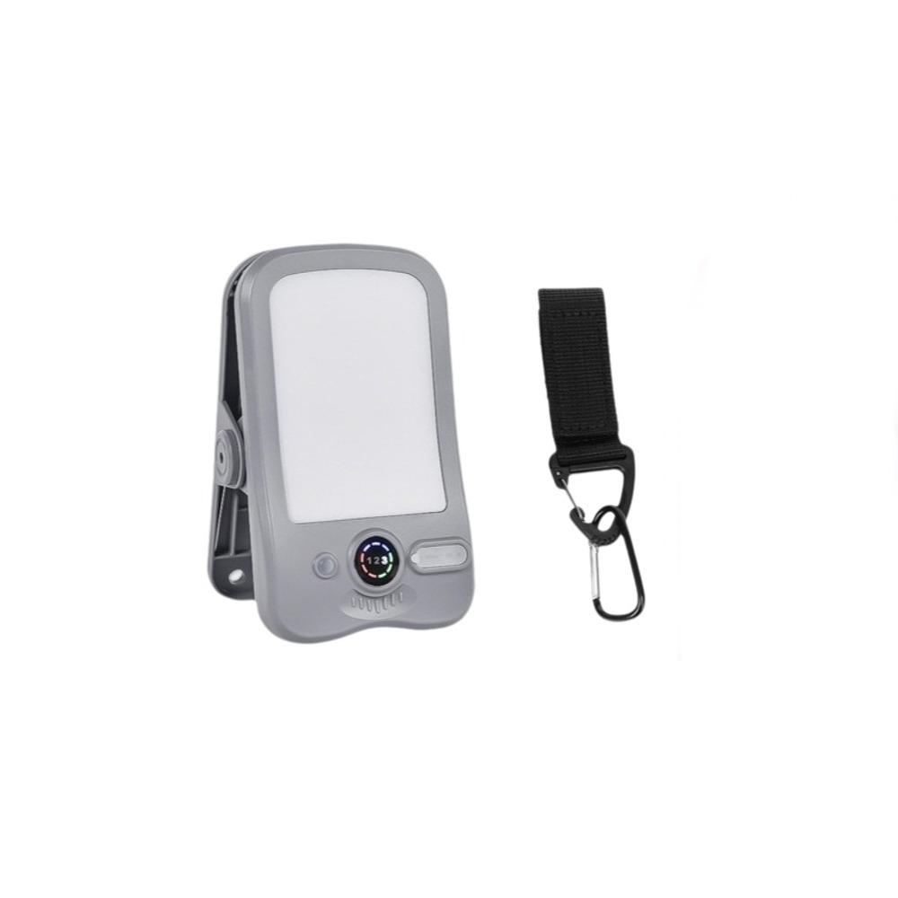 Digital Display Solar Camping Clip Light Long-Lasting Lighting Ultra Long Endurance Portable Camping Light Rechargeable