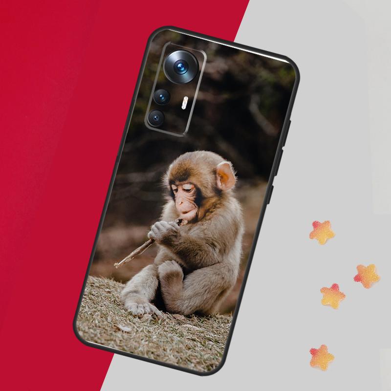 Cute Baby Monkey Animal Case For Xiaomi 14T 11T 12T 13T 15 Pro 13 14 Ultra Cover For POCO F7 F5 F6 X3 X5 X6 X7 Pro