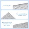 Scratch-free Steel Wool Cleaning Cloth 10-piece Double-layer Silver Wire Rag [20*20] Cleaning Pad