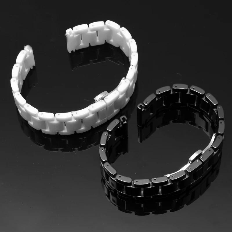 Классический керамический ремешок 20 22 мм цепочка браслет для xiaomi Amazfit Samsung — фото 6