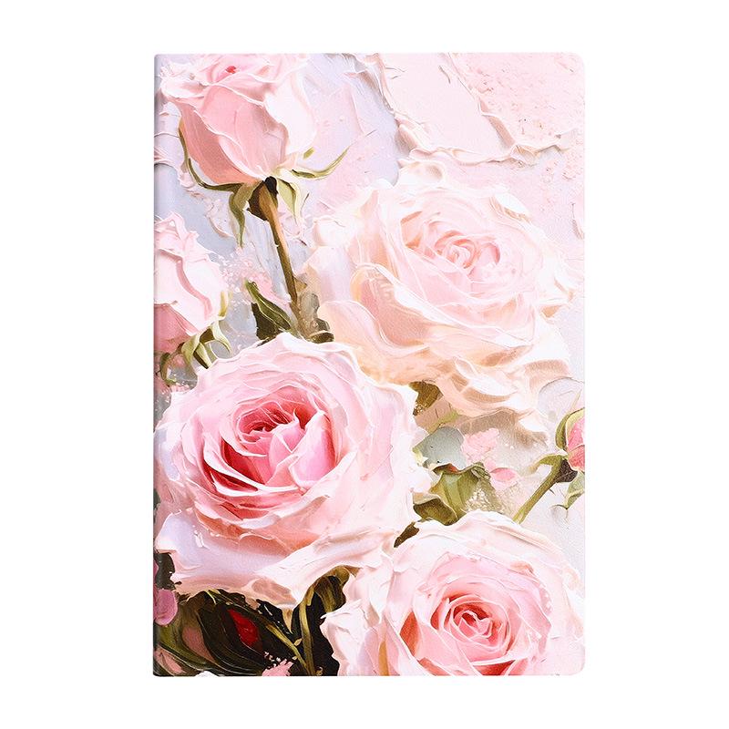 Quaderno A5 Pittura ad Olio Rosa: Esclusiva Transfrontaliera per Ispirazione e Tenuta dei Registri