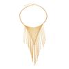 Woven Mesh Collarbone Chain Simple Fashionable Multi-layer Tassel Necklace